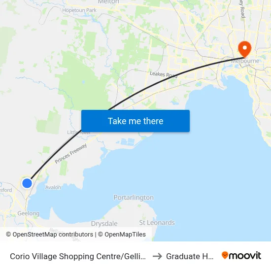 Corio Village Shopping Centre/Gellibrand St to Graduate House map