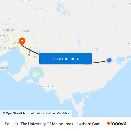 Sale to The University Of Melbourne (Hawthorn Campus) map