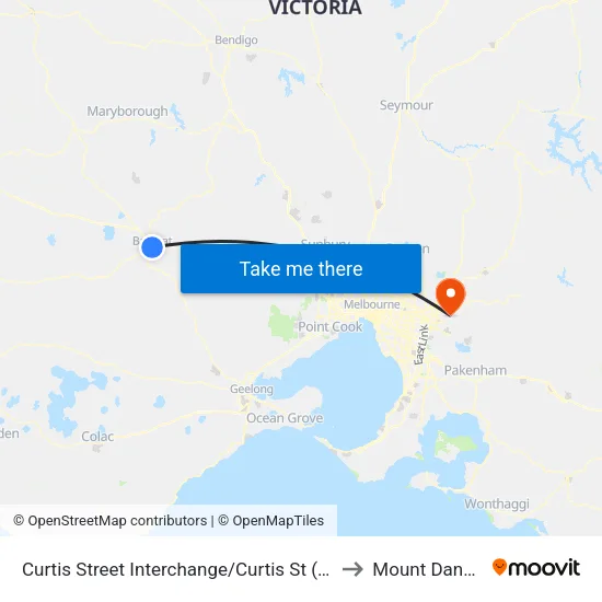 Curtis Street Interchange/Curtis St to Mount Dandenong map
