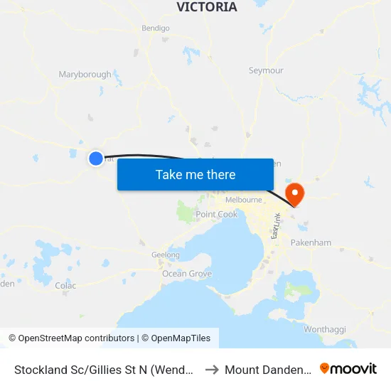 Stockland Sc/Gillies St N to Mount Dandenong map