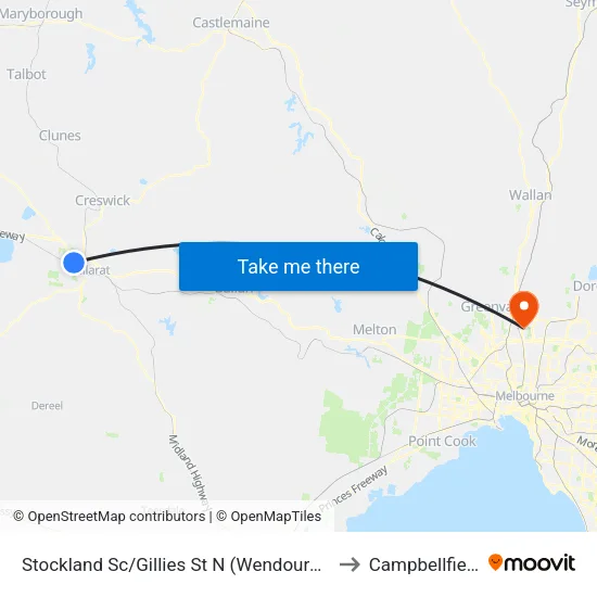 Stockland Sc/Gillies St N to Campbellfield map