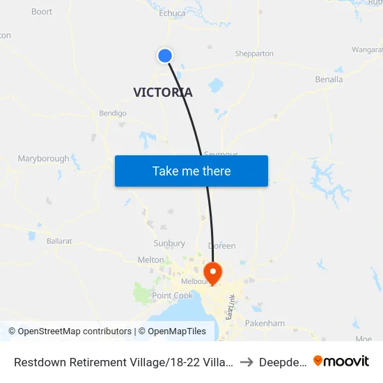 Restdown Retirement Village/18-22 Village Dr to Deepdene map