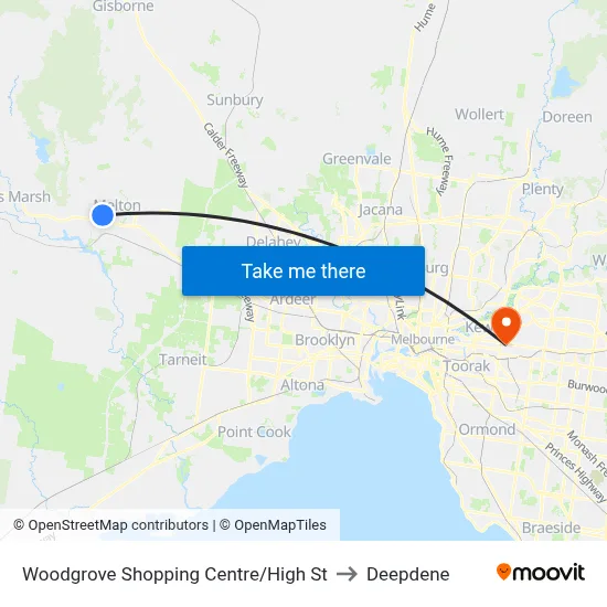 Woodgrove Shopping Centre/High St to Deepdene map