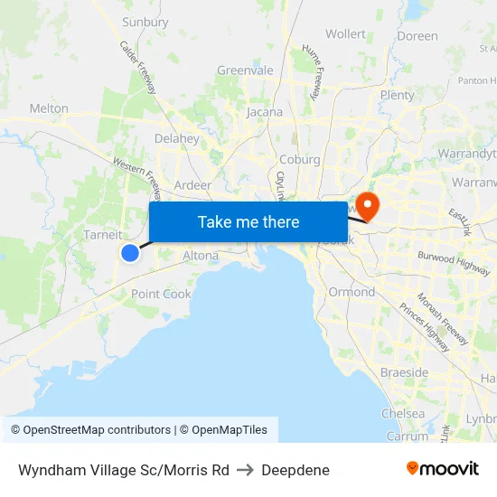 Wyndham Village Sc/Morris Rd to Deepdene map