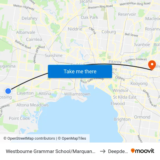 Westbourne Grammar School/Marquands Rd to Deepdene map