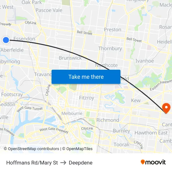 Hoffmans Rd/Mary St to Deepdene map