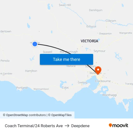 Coach Terminal/24 Roberts Ave to Deepdene map