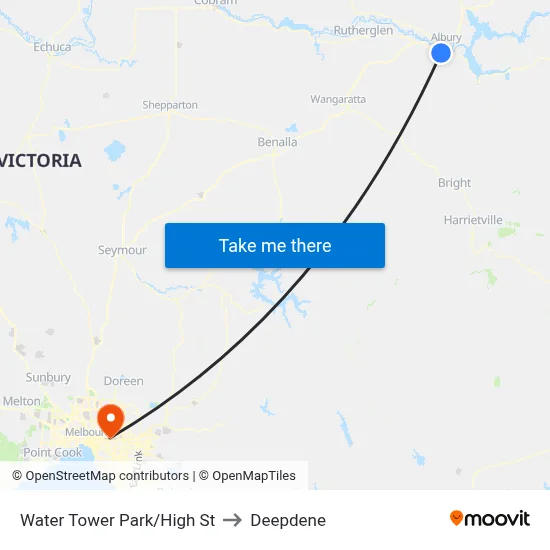 Water Tower Park/High St to Deepdene map