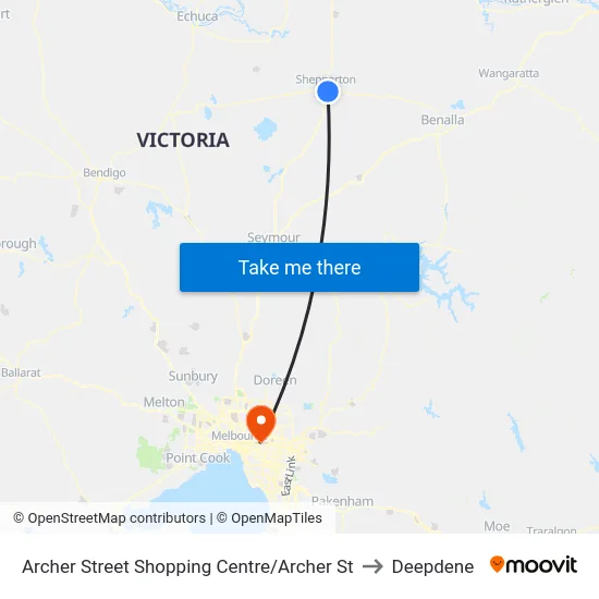 Archer Street Shopping Centre/Archer St to Deepdene map