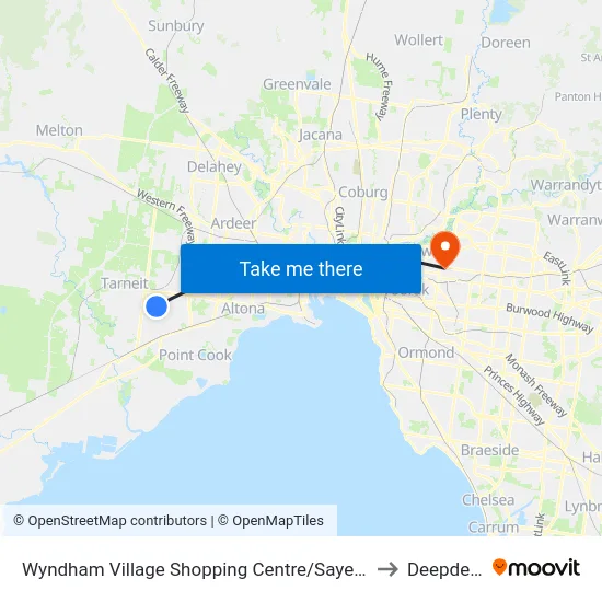 Wyndham Village Shopping Centre/Sayers Rd to Deepdene map