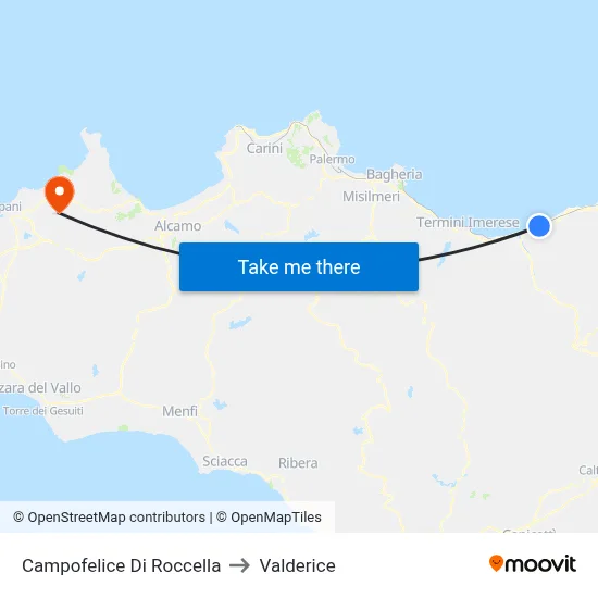 Campofelice Di Roccella to Valderice map