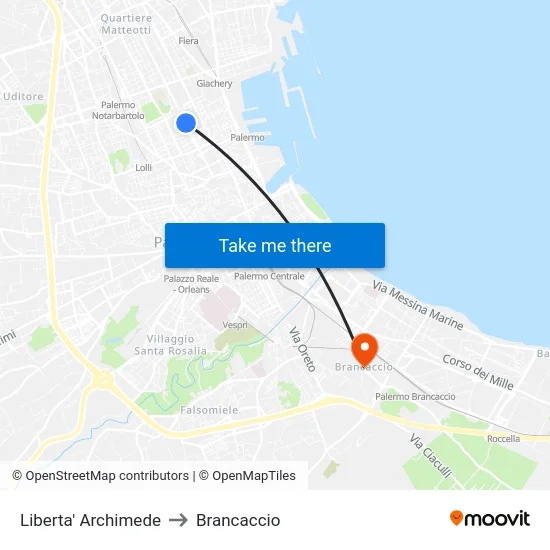 Liberty Archimedes to Brancaccio map