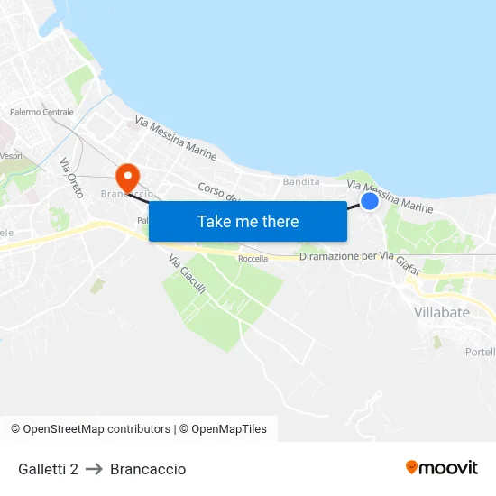 Galletti 2 to Brancaccio map