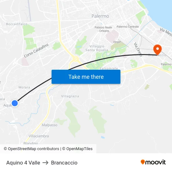 Aquino 4 Valley to Brancaccio map