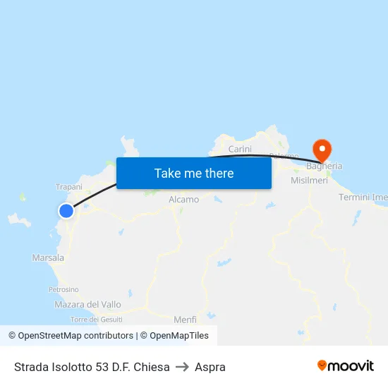 Strada Isolotto 53 D.F. Chiesa to Aspra map