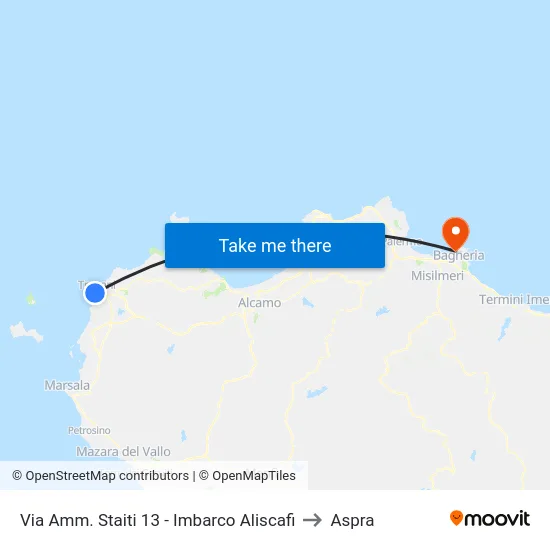 Via Admiral Staiti 13 - Hydrofoil Boarding to Aspra map