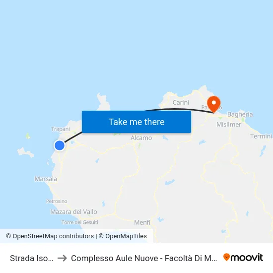 Strada Isolotto 6 to Complesso Aule Nuove - Facoltà Di Medicina E Chirurgia map