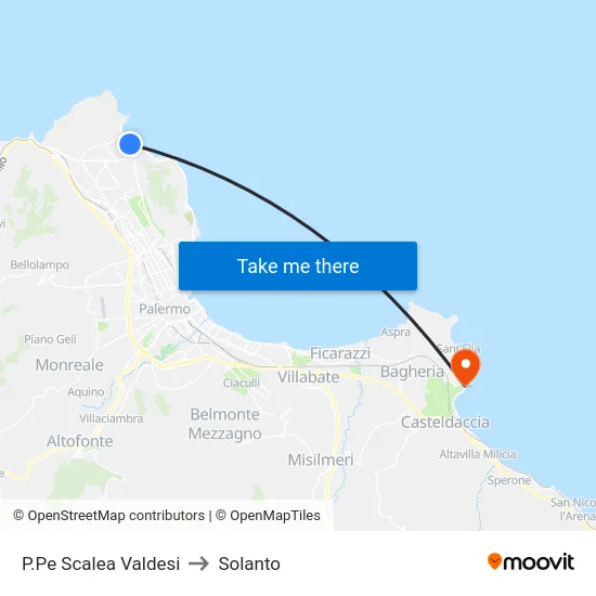 P.Pe Scalea Valdesi to Solanto map