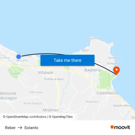 Reber to Solanto map