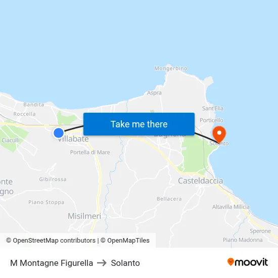 M Montagne Figurella to Solanto map