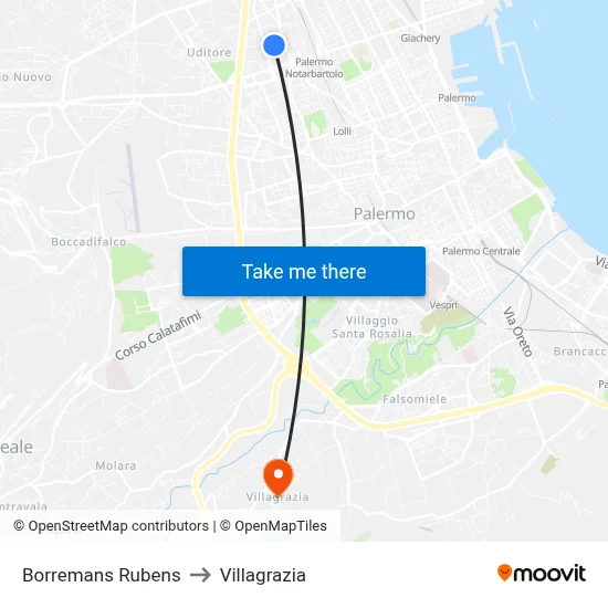 Borremans Rubens to Villagrazia map