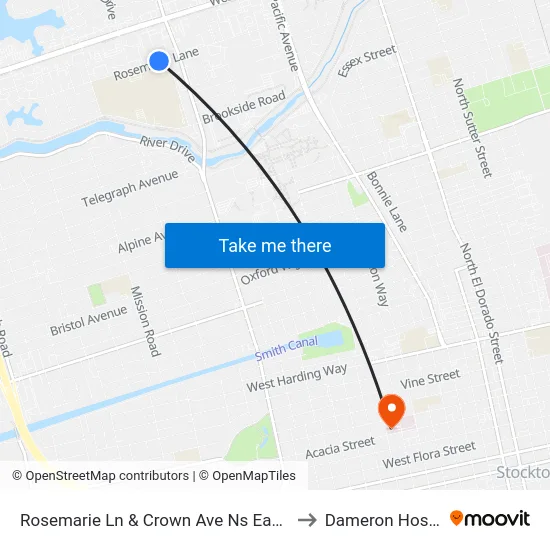 Rosemarie Ln & Crown Ave Ns Eastbound to Dameron Hospital map