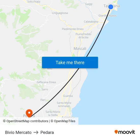 Market Junction to Pedara map
