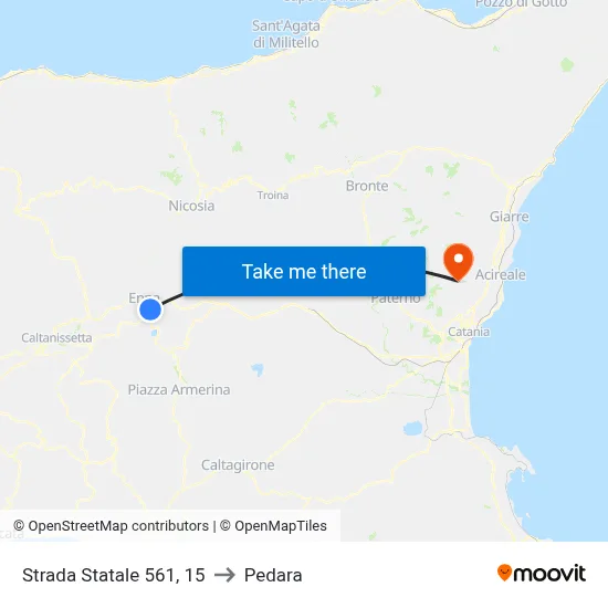 State Road 561, 15 to Pedara map