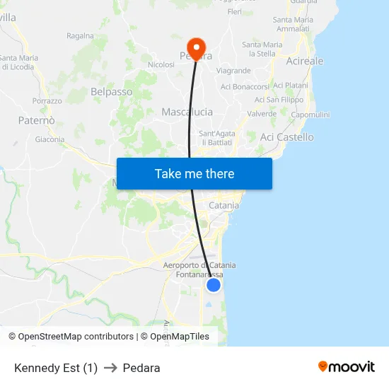 Kennedy Est (1) to Pedara map