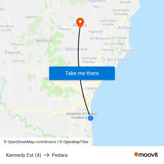 Kennedy Est (4) to Pedara map