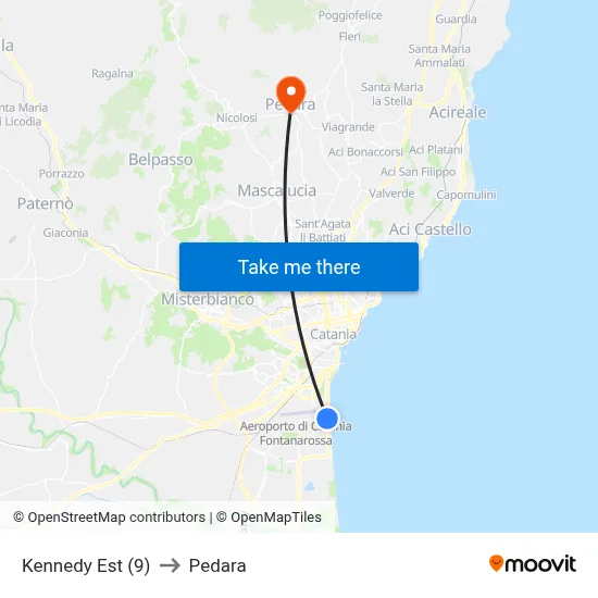 Kennedy Est (9) to Pedara map