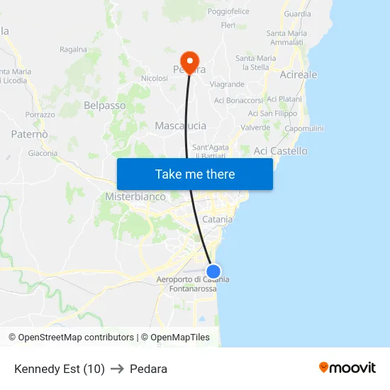 Kennedy Est (10) to Pedara map