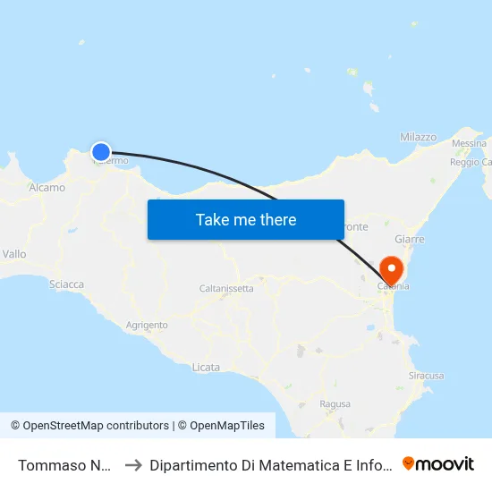 Tommaso Natale to Department of Mathematics and Computer Science map