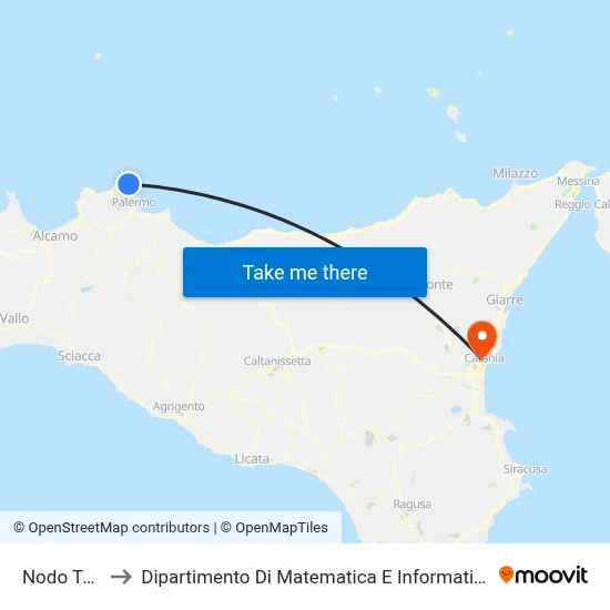 Teti Junction to Department of Mathematics and Computer Science map