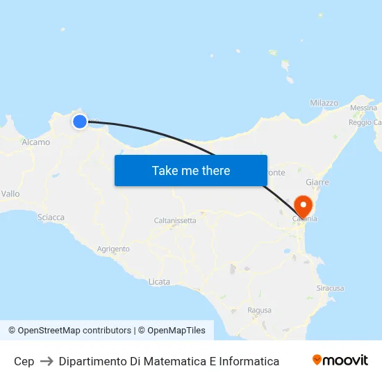 CEP to Department of Mathematics and Computer Science map