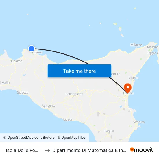 Island of Women to Department of Mathematics and Computer Science map