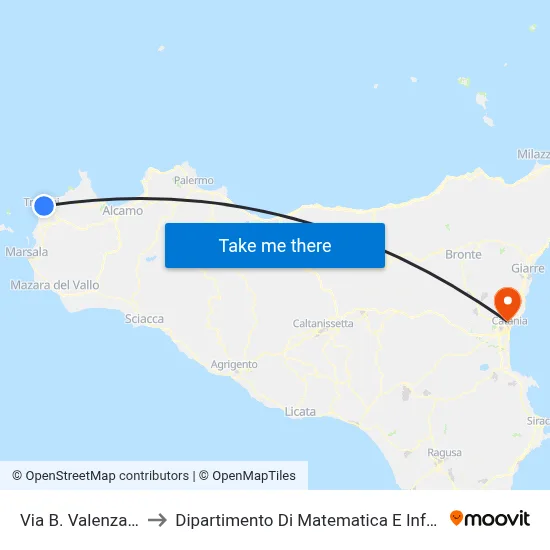 B. Valenza Street, 33a to Department of Mathematics and Computer Science map