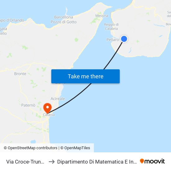 Via Croce-Trunca , 57 to Dipartimento Di Matematica E Informatica map