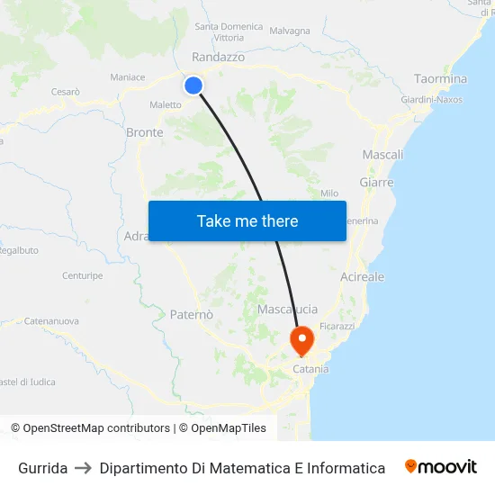 Gurrida to Department of Mathematics and Computer Science map