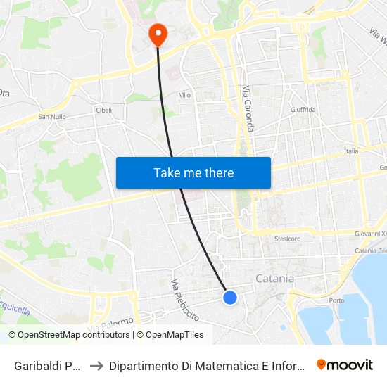 Garibaldi Politi to Dipartimento Di Matematica E Informatica map