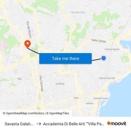 Savasta Galatioto to Accademia Di Belle Arti ""Villa Pantò"" map