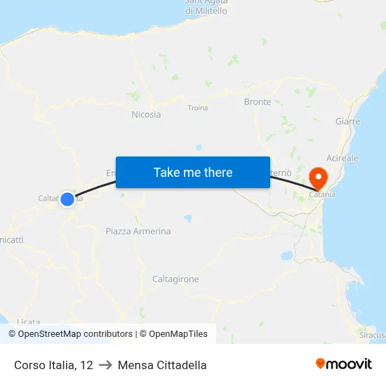 Corso Italia, 12 to Cittadella Cafeteria map