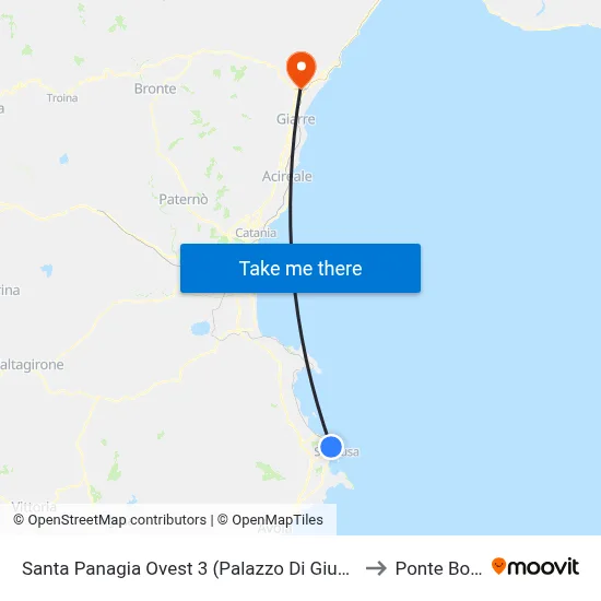 Santa Panagia West 3 (Court of Justice) to Ponte Boria map