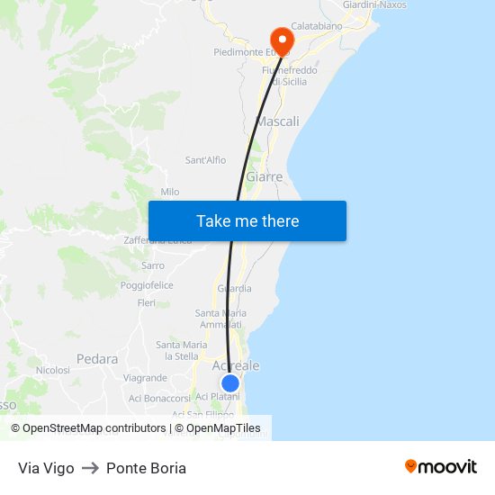 Via Vigo to Ponte Boria map