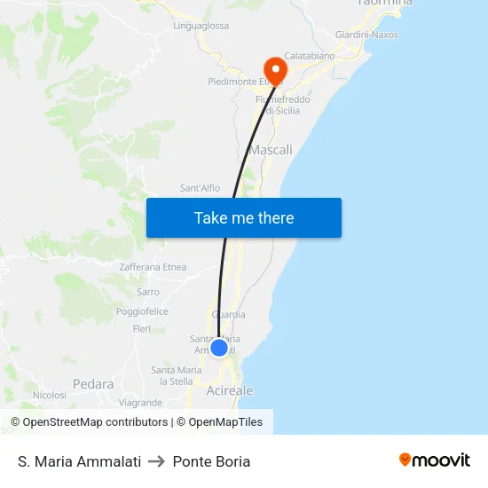 S. Maria Ammalati - Scuola to Ponte Boria map