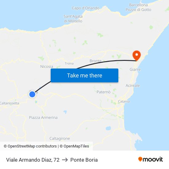 Viale Armando Diaz, 72 to Ponte Boria map