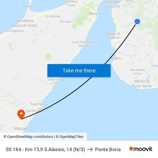 SS 184 - Km 15,9  S.Alessio, 14 (N/S) to Ponte Boria map