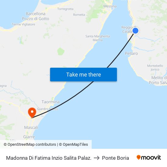 Madonna Di Fatima  Inzio Salita Palaz. to Ponte Boria map