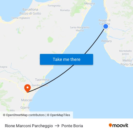 Rione Marconi  Parcheggio to Ponte Boria map