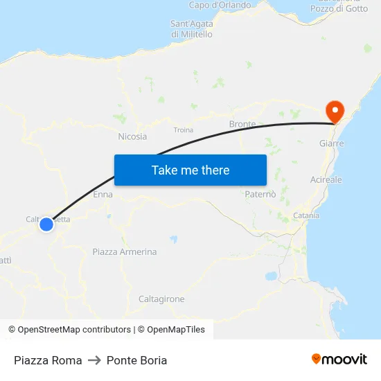 Roma Square to Ponte Boria map